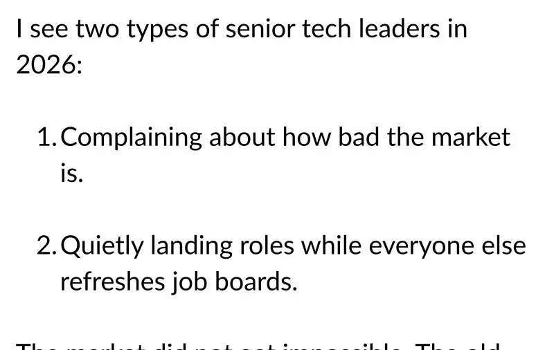 Two Types of Senior Tech Leaders in This Market