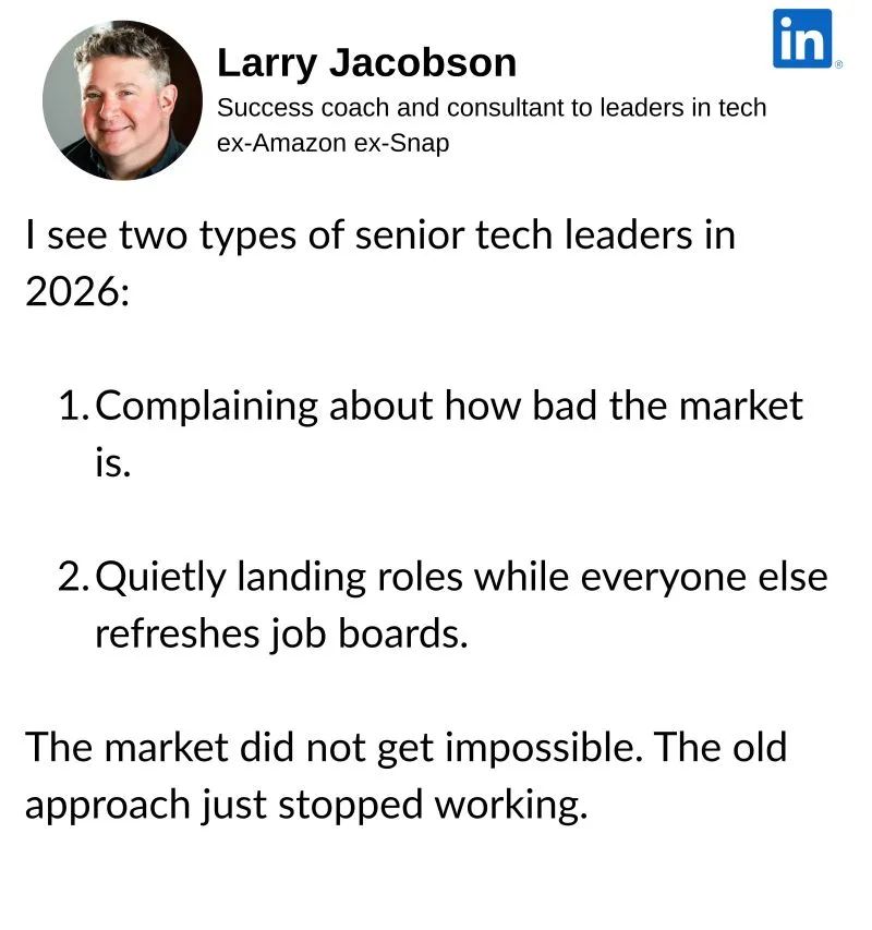 One type is complaining about how bad the job market has become. The other is landing roles while everyone else is still refreshing job boards. Here are the four things that separate them — none of them magic.